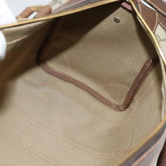 GUCCI GG Supreme Web Sherry Line Hand Bag PVC Beige Gold Red Auth sw234 - Picture 11 of 15